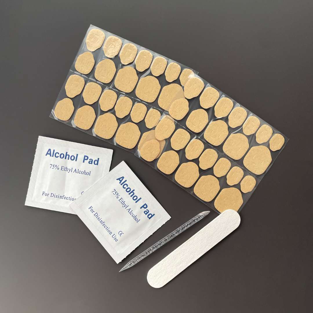 NAILMANCE Press-On Nail Application Kit - Includes adhesive tabs, nail file, and cuticle stick for a perfect, at-home manicure